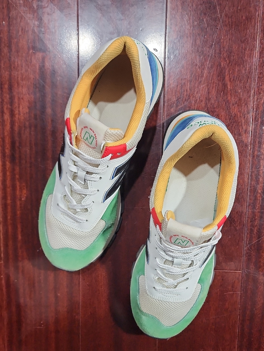 New Balance 574 Rugged Mens Sz 12 Varsity Green Athletic Shoes Comfort - Picture 4 of 10